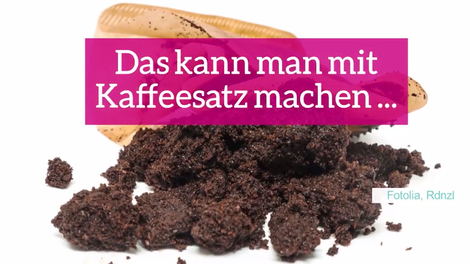Was kann man mit Kaffeesatz machen?